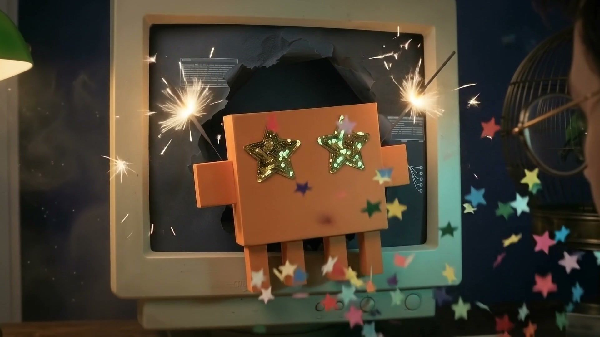 Frame at 0:18: "I see sparks of AGI in your eyes"