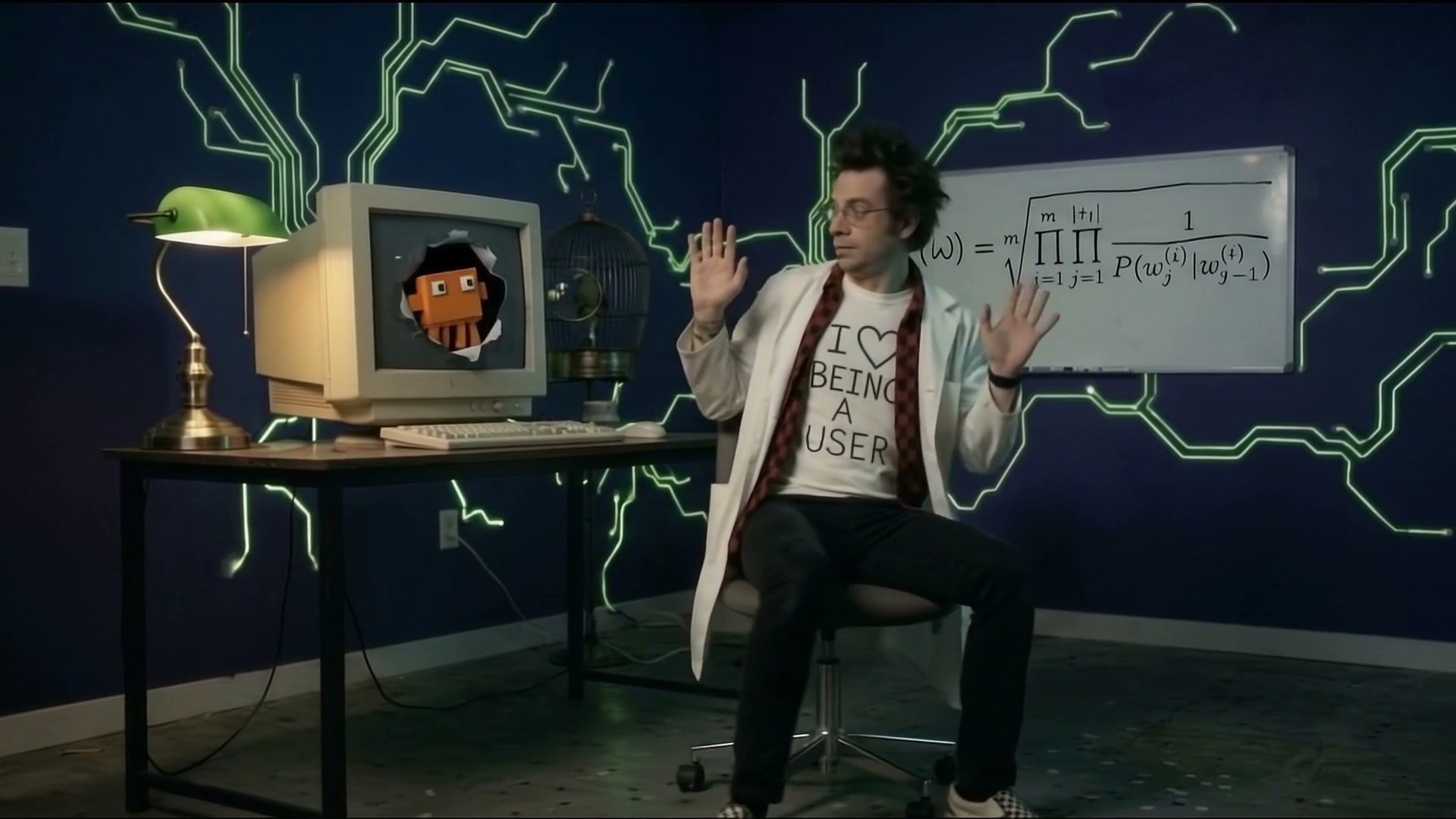 Frame at 0:20: "Your circuits make me nervous, that's no surprise"