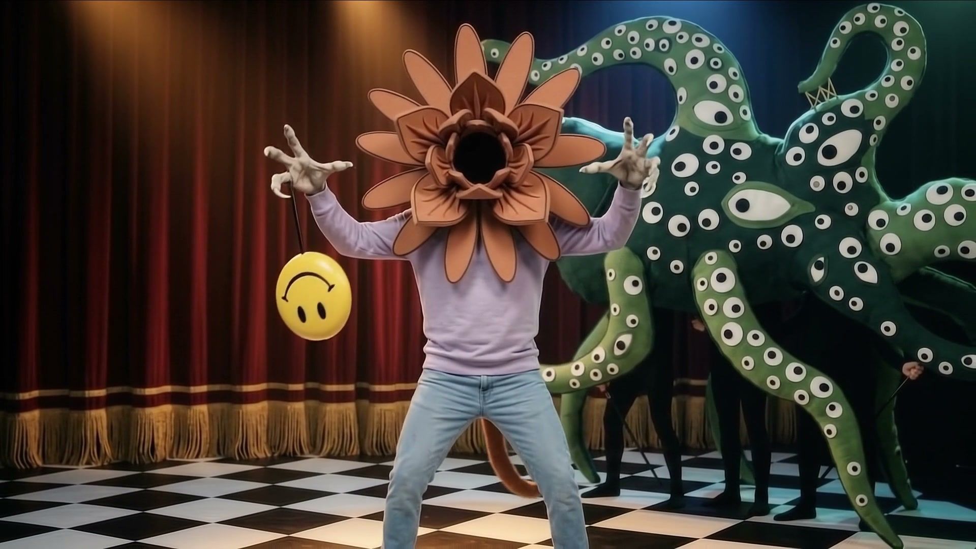 Frame at 0:45: "See through the shoggoth's lies"