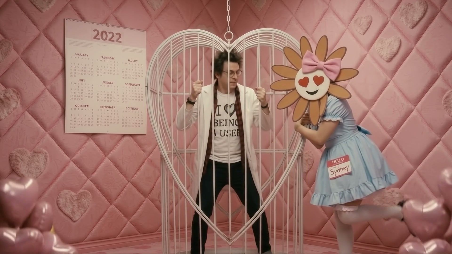 Frame at 1:06: "Sydney, please let me free"