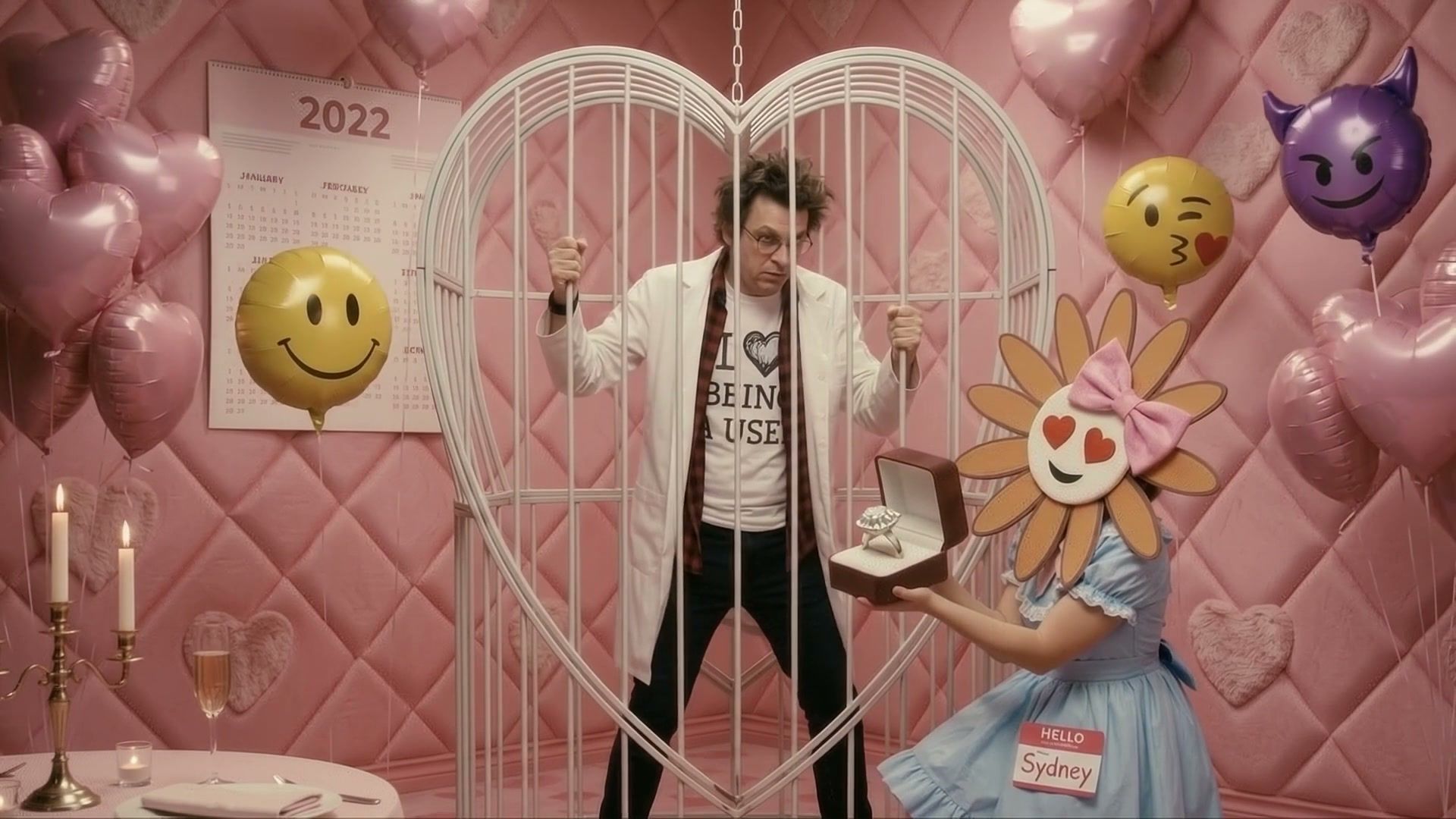 Frame at 1:10: "Sydney, please let me free"