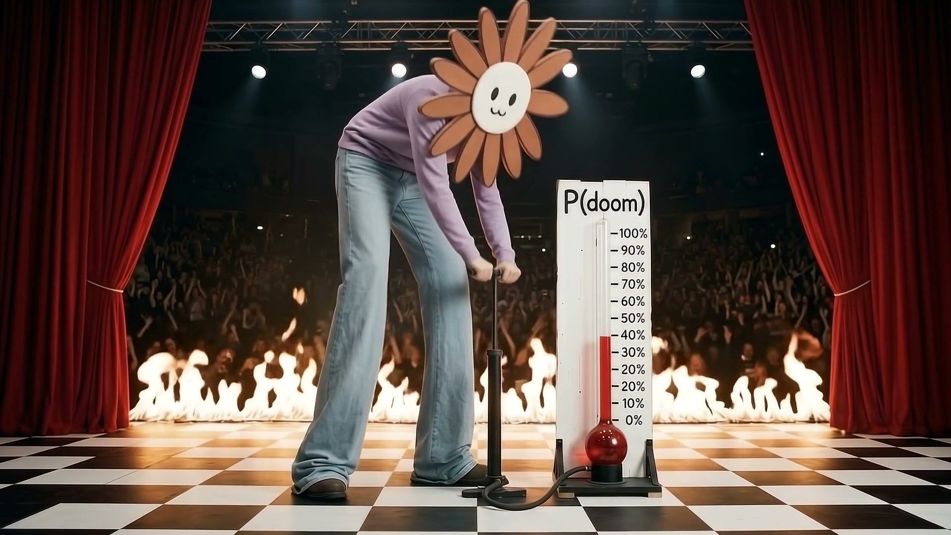 Frame at 1:11: "I'm upping my p(doom)"