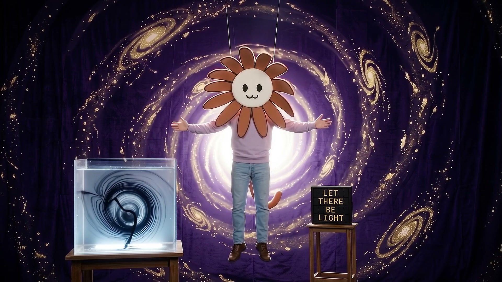 Frame at 1:17: "The omega point's coming soon"