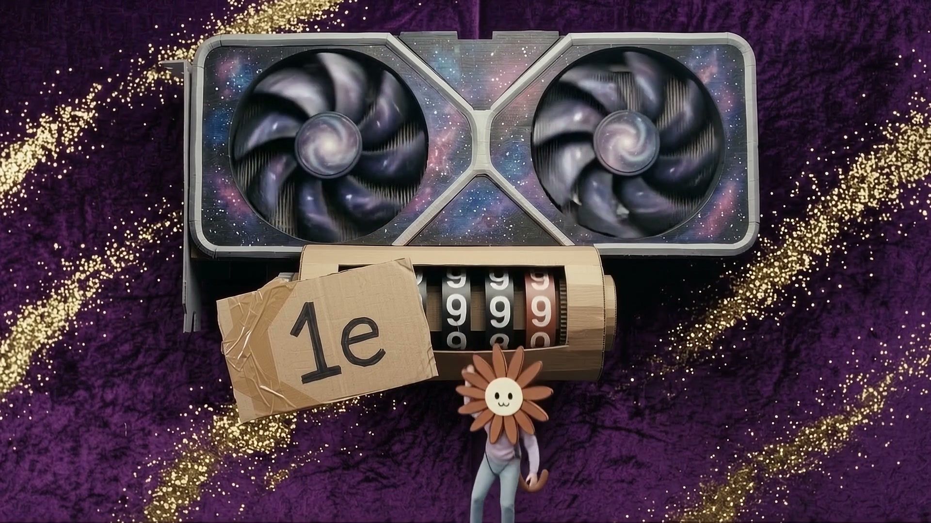 Frame at 1:18: "One E thirty flops a second"